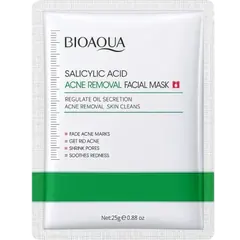 Bioaqua Salicylic Acid Acne Removal Facial Mask 25 gm - 6942349742576 - Rokomari